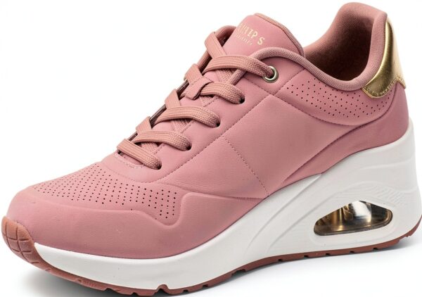 Skechers Sneaker Donna Duraleather Memory Foam Nero-3