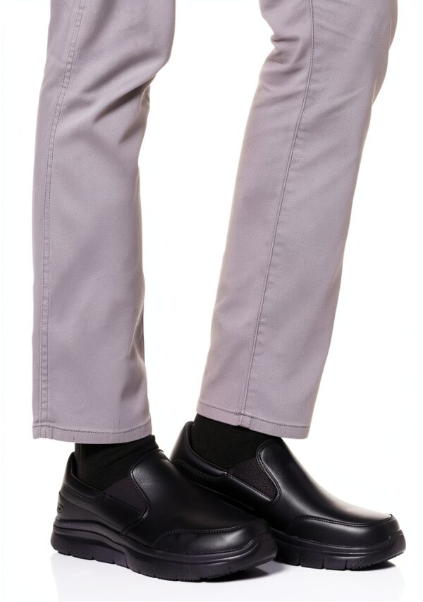 Skechers Flex Advantage Sr Mocassini Uomo Nero Pelle-1