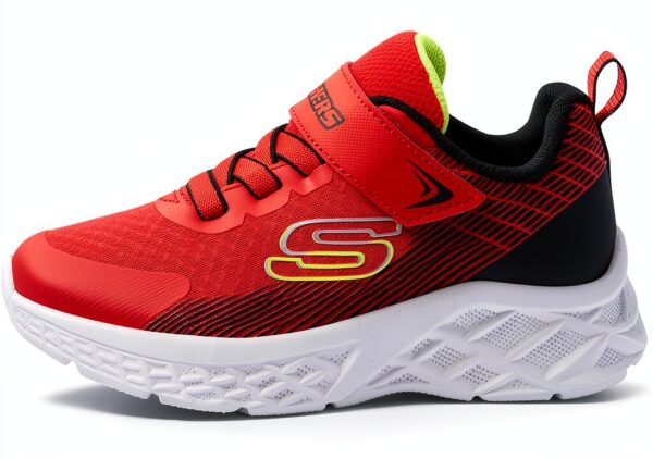 Skechers Sneaker Bambini Tomaia Rete Lacci Elastici-4