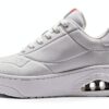 Skechers Sneaker Uomo White Duraleather Mesh Comode-0