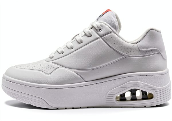 Skechers Sneaker Uomo White Duraleather Mesh Comode-0