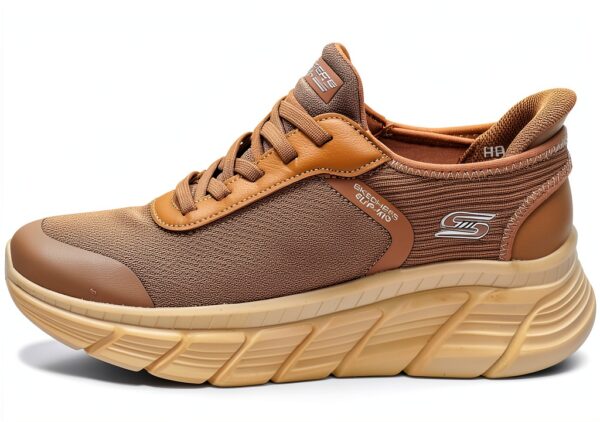 Scarpe Donna Skechers Bobs B Flex Hi Taupe Beige-0