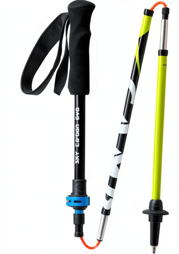 Bastoncino trekking C.A.M.P. 2624 carbonio Azzurro/Lime/Grigio-2