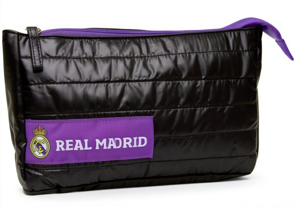 Portatutto triplo Real Madrid C Y P Kids con tre tasche e cerniera-0