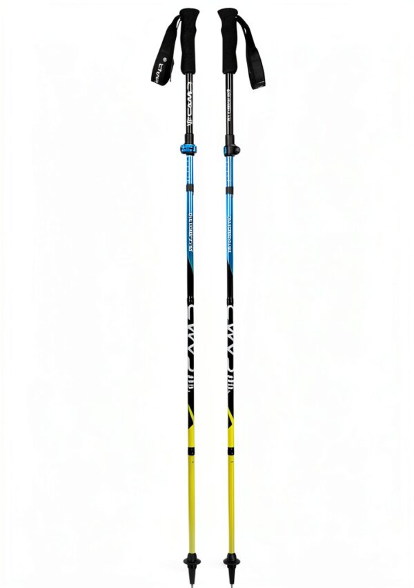 Bastoncino trekking C.A.M.P. 2624 carbonio Azzurro/Lime/Grigio-1