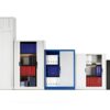 Armadio a serranda C+P nerastro 1980x800x420 mm 4 ripiani 5 file-1