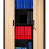 Armadio a serranda C+P nerastro 1980x800x420 mm 4 ripiani 5 file-2