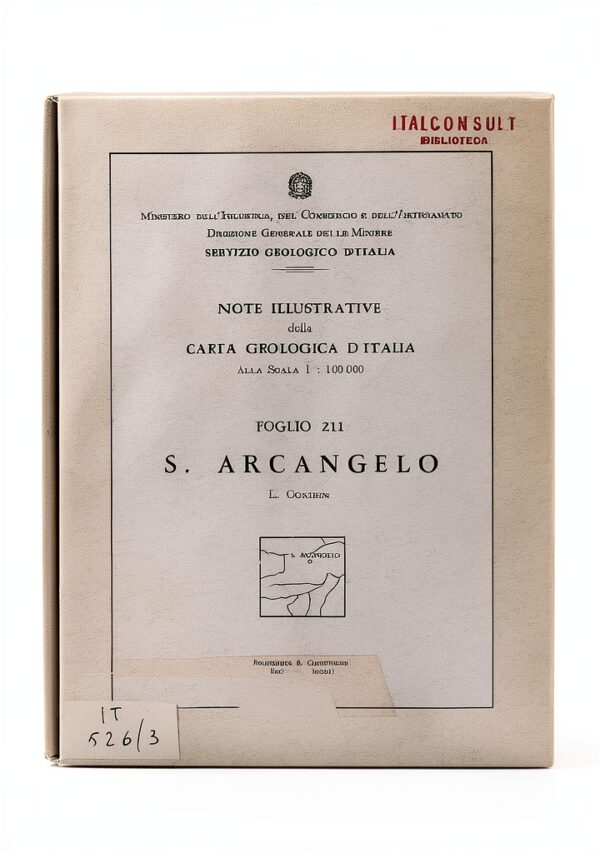 NOTE ILLUSTRATIVE CARTA GEOLOGICA D'ITALIA. S ARCANGELO. OGNIBEN. P&C.-0