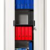 Armadio a serranda C+P nerastro 1980x800x420 mm 4 ripiani 5 file-5