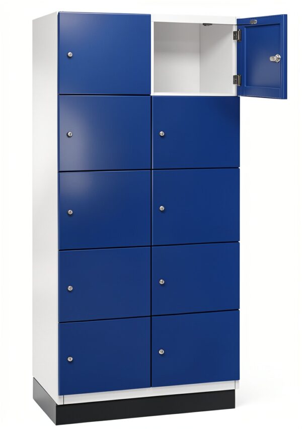 Armadietto C+P 5 scomparti Cambio 2 scomparti blu genziana 800 mm-0