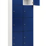 Armadietto C+P 5 scomparti Cambio grigio chiaro/blu genziana 600 mm-0
