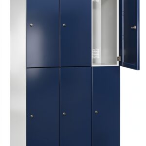Armadietto a due piani C+P Cambio grigio/ blu genziana 900mm-0