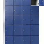 Armadietto C+P 5 scomparti Cambio grigio chiaro/blu genziana 1200 mm-0