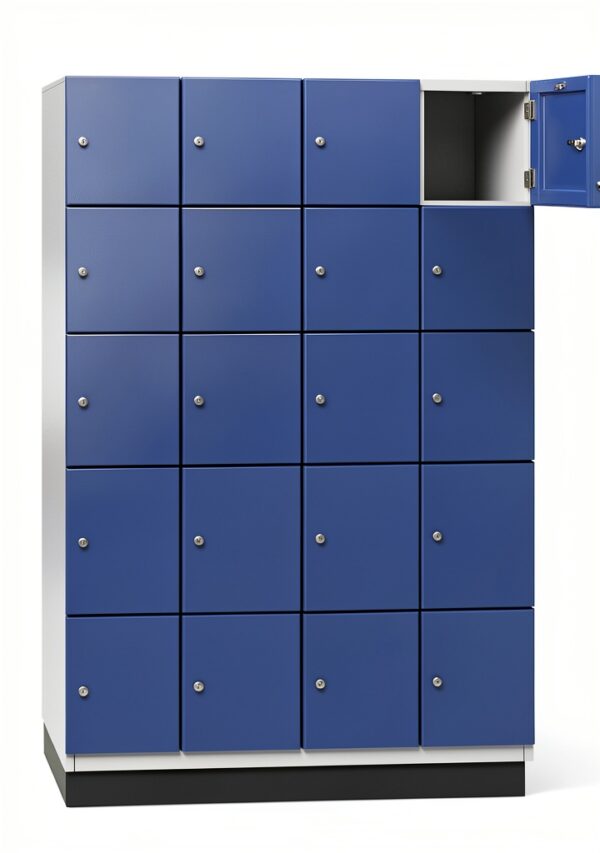 Armadietto C+P 5 scomparti Cambio grigio chiaro/blu genziana 1200 mm-0