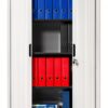 Armadio a serranda C+P nerastro 1980x800x420 mm 4 ripiani 5 file-4
