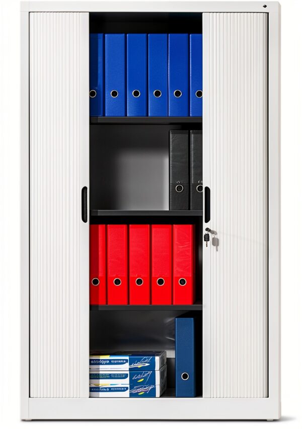 Armadio a serranda C+P nerastro 1980x800x420 mm 4 ripiani 5 file-4