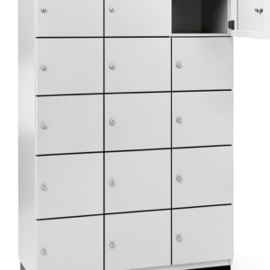 Armadietto C+P a 5 scomparti Cambio Grigio Chiaro 1200 mm-0