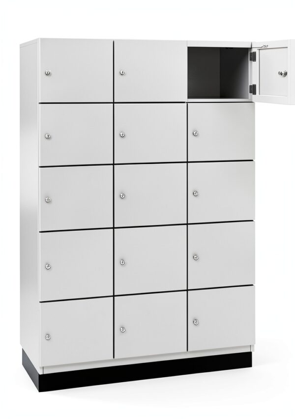 Armadietto C+P a 5 scomparti Cambio Grigio Chiaro 1200 mm-0
