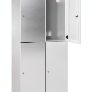 C+P Armadietto a due piani Cambio grigio chiaro 800 mm – 2 scomparti-0