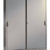 C+P | Armadio con ante scorrevoli ACURADO | 8 ripiani | alt x largh x prof 1950 x 1600 x 500 mm | alluminio brillante-1