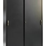 Armadio C+P con ante scorrevoli ACURADO grigio nerastro 195x120x50 cm-0