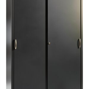 Armadio C+P con ante scorrevoli ACURADO grigio nerastro 195x120x50 cm-0