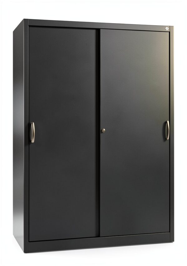 Armadio C+P con ante scorrevoli ACURADO grigio nerastro 195x120x50 cm-0