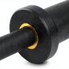 C.P. Sports Olympia SZ - Asta per bilanciere da 120 cm, per dischi da 50 mm, in acciaio massiccio, fino a 180 kg, per sollevamento pesi, bodybuilding, sport di forza, fitness-4