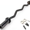 C.P. Sports Olympia SZ - Asta per bilanciere da 120 cm, per dischi da 50 mm, in acciaio massiccio, fino a 180 kg, per sollevamento pesi, bodybuilding, sport di forza, fitness-0