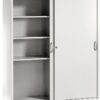 Armadio C+P ante scorrevoli ACURADO grigio 195x160x50 cm 8 ripiani-1
