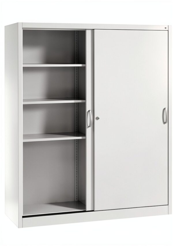 Armadio C+P ante scorrevoli ACURADO grigio 195x160x50 cm 8 ripiani-1