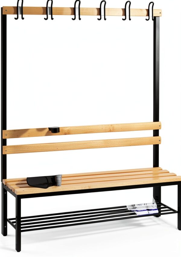 Panchina da giardino C+P Basic 8051-110 Faggio Naturale 150 cm-0