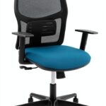 Sedia da ufficio P&C Alfera 0B68R65 Verde/Blu, Moderna, Legno e PVC-0