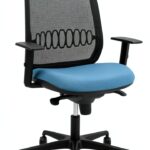 Sedia da ufficio P&C Alari 0B68R65 Blu cielo, design moderno, con-0