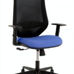 Sedia da ufficio P&C Mardi 0B68R65 Azzurro, design moderno e comoda-0