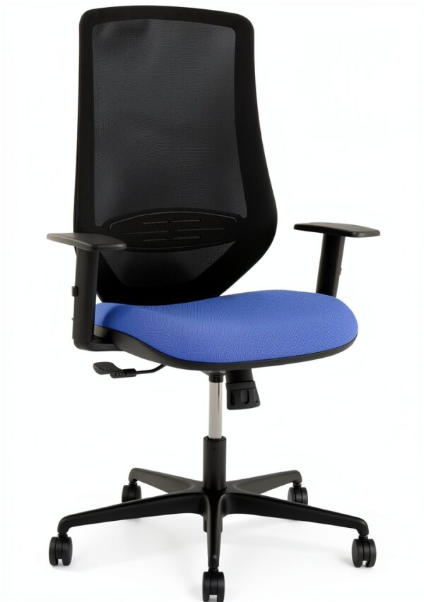 Sedia da ufficio P&C Mardi 0B68R65 Azzurro, design moderno e comoda-0