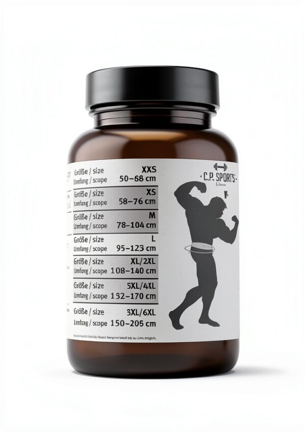 C.P.Sports Cintura per Il Sollevamento Pesi XXS - XXXXXXL - Pelle - Cintura da Bodybuilding, Cintura da Allenamento, Cintura per Il Sollevamento Pesi Uomo Donna-6
