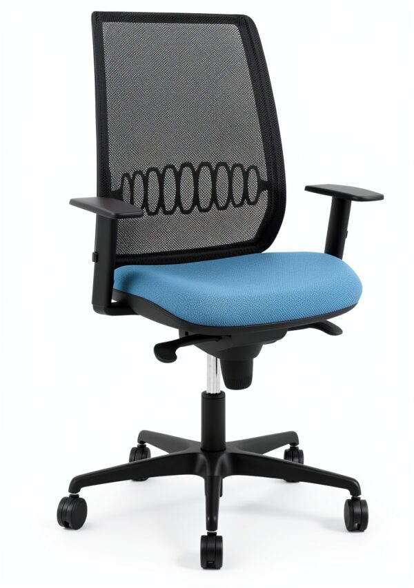 Sedia da ufficio P&C Alari 0B68R65 Blu cielo, design moderno, con-1