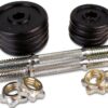 C.P. Sports Set di 2 Manubri in Ghisa da 20 kg con Dischi e-4